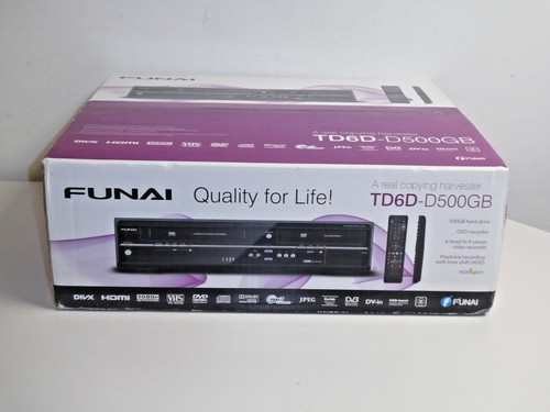 Funai td6d d500gb dvd vhs - funai,